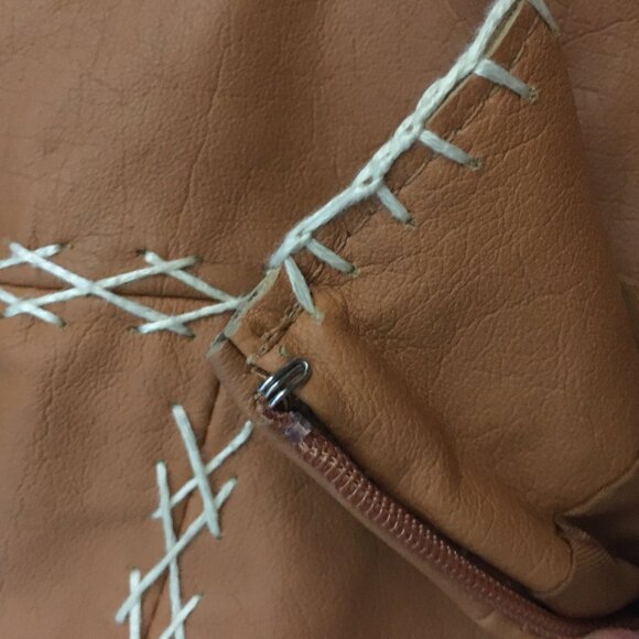 GAP Genuine Leather Stitched Coastal Cowgirl Skirt - Picture 12 of 15